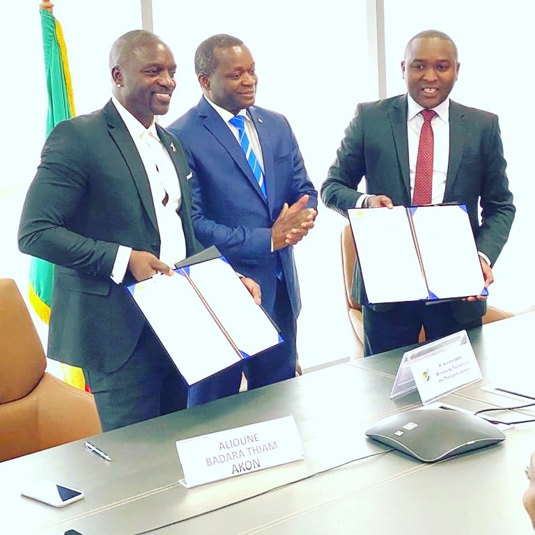 Akon officially own a city in Senegal called "Akon City"