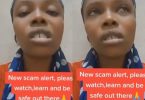 Lady recounts how she almost lost her voice after speaking with a fraudster who sent her airtime